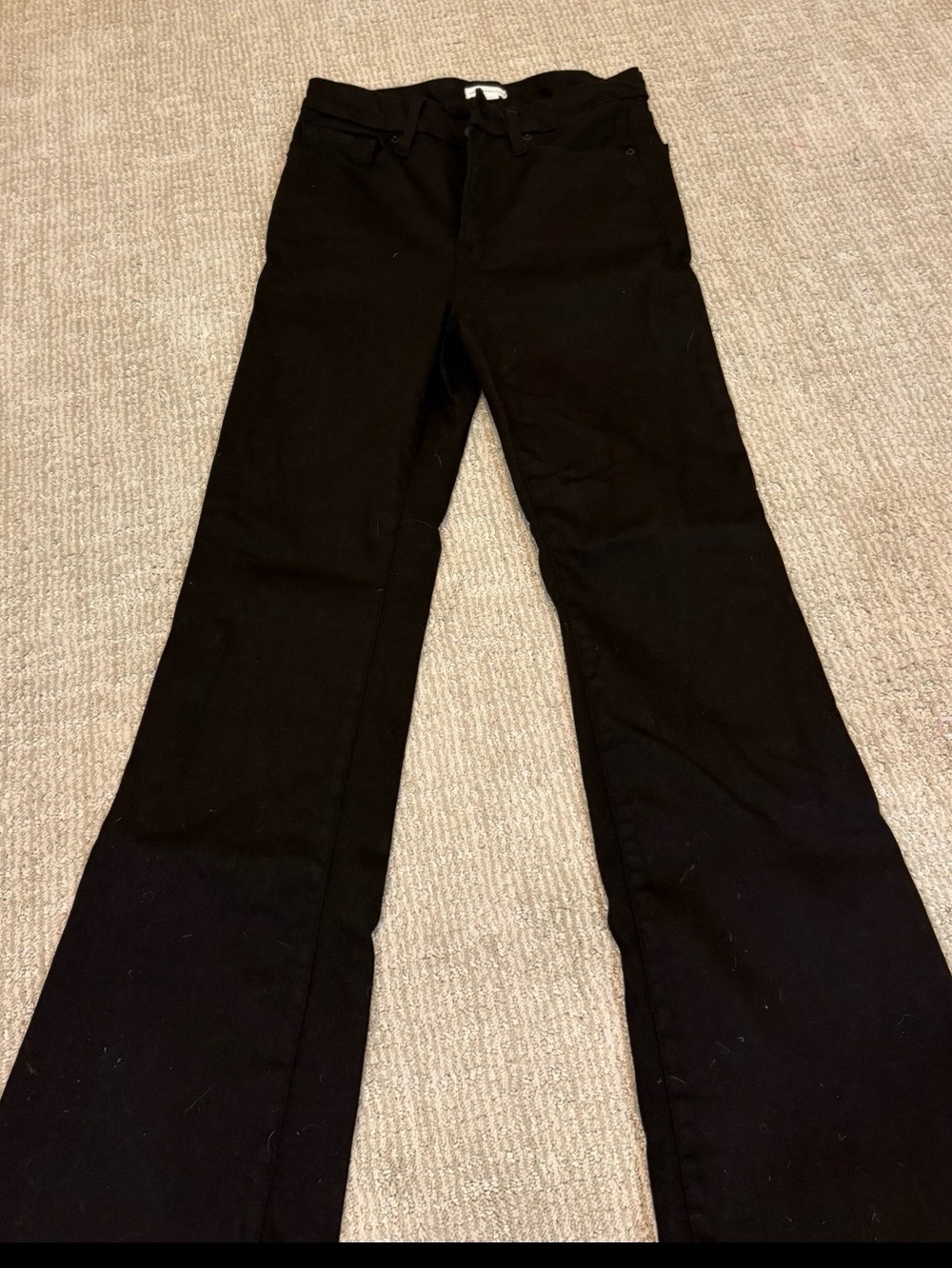 Good American Black Flare Jeans